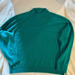 Size PL Drapers essentials teal sweater